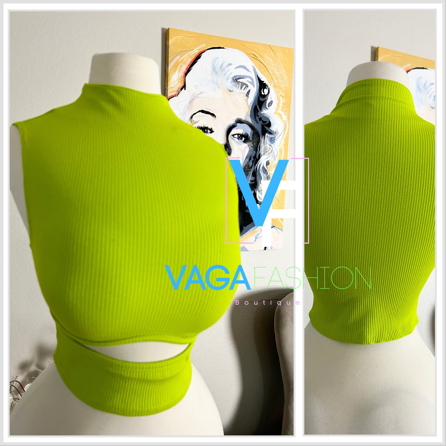 Ava Top Lime Green