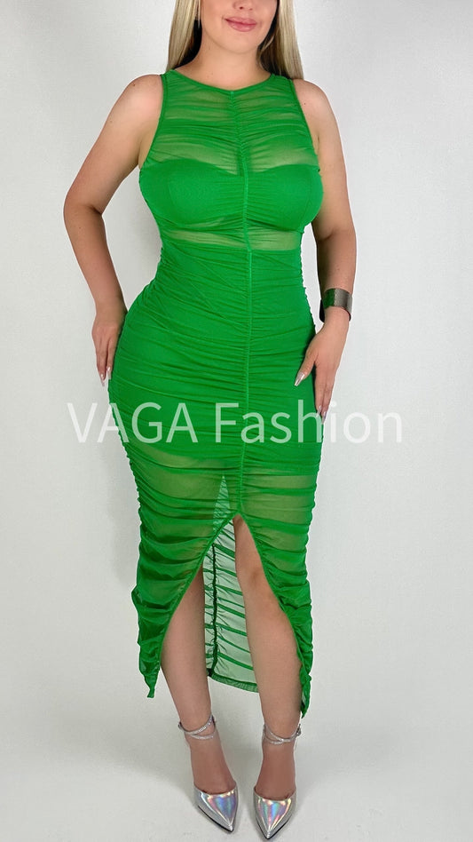 Sexy Green Lantern Midi Dress*